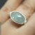 Srebrny pierścień z akwamarynem / Malina Skulska / Biżuteria / Pierścionki