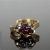 Malina Skulska, Biżuteria, Pierścionki, Pozłacany pierścionek z surowym rubinem 