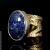 Ażurowy pierścień z lapis lazuli / Malina Skulska / Biżuteria / Pierścionki