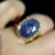 Ażurowy pierścień z lapis lazuli / Malina Skulska / Biżuteria / Pierścionki