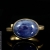 Malina Skulska, Biżuteria, Pierścionki, Pozłacany pierścień z szafirem