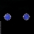 Malina Skulska, Biżuteria, Kolczyki, Pozłacane sztyfty z lapis lazuli