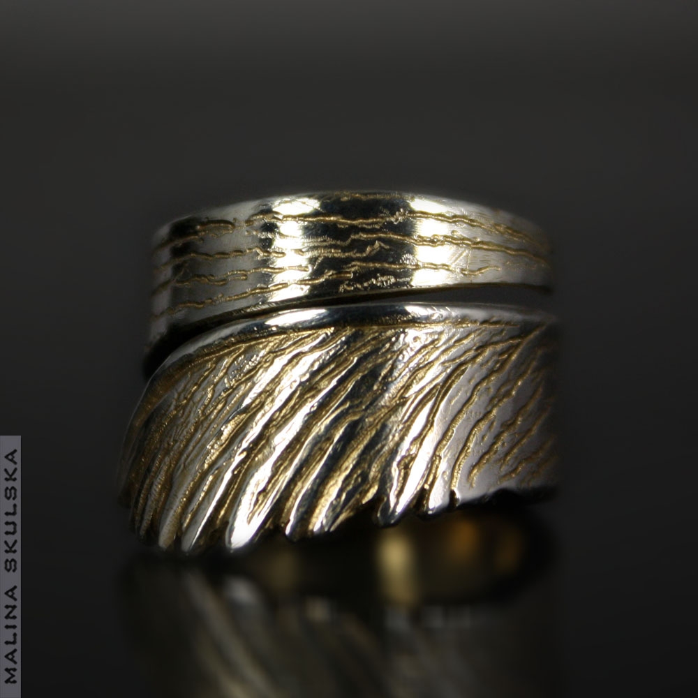 Srebrny pierścionek - klon japoński / Malina Skulska / Biżuteria / Pierścionki