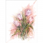Tulipany - oryginał, akwarela 0675 - Anna Lipowska w Dekoracja Wnętrz/Rysunki i Grafiki