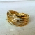 Dawid Pandel, Biżuteria, Pierścionki, Wrap, masywny pierścionek ze złota i srebra