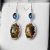 Kolczyki z topazami i jaspisem / Dawid Pandel / Biżuteria / Kolczyki