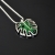 Anna Betley Enamel Art, Biżuteria, Wisiory, Srebrny wisiorek cloisonne- liść monstery