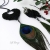 Feather glam - wyjątkowy wisior z naturalnej skóry z pawim piórem / Soft Things / Biżuteria / Wisiory