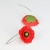 Małe czerwone maki - kolczyki wiszące / Segitanna / Biżuteria / Kolczyki