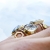 Delikatny złoty pierścionek z sześciokątem 14k / CIBAgold / Biżuteria / Pierścionki