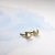 Minimalistyczne złote kolczyki bryłki 4 mm satynowe 14k / CIBAgold / Biżuteria / Kolczyki