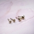 Minimalistyczne złote kolczyki bryłki 3 mm lśniące 14k / CIBAgold / Biżuteria / Kolczyki