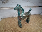 KONIK CERAMICZNY W ODCIENIACH TURKUSU