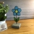 Witraż Kwiatek - niebieski
