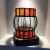 Lampion witrażowy ze szkła opalowego "M" - pomarańczowy / Breitling Glass And More / Dekoracja Wnętrz / Świece i świeczniki
