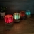 Lampion witrażowy ze szkła opalowego "L" - pomarańczowo/biały / Breitling Glass And More / Dekoracja Wnętrz / Świece i świeczniki