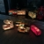 Lampion witrażowy ze szkła opalowego (3 świece) "Mozaika" szary mix / Breitling Glass And More / Dekoracja Wnętrz / Świece i świeczniki