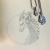 Wisior smok z księżycem ze srebra próby 925, według autorskiego projektu / Cztery Humory / Biżuteria / Wisiory