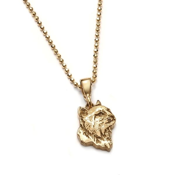 Ryś mini amulet ze złoconego srebra / Cztery Humory / Biżuteria / Wisiory