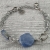 Bransoletka srebrna z kyanitem i lapis lazuli