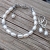 Bransoletka z naturalnymi perłami w srebrze / Loopart / Biżuteria / Bransolety
