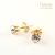 Fiszerowa, Biżuteria, Kolczyki, Swarovski dot - gold & cristal