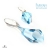 Polygon aquamarine / Fiszerowa / Biżuteria / Kolczyki