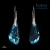 Polygon aquamarine / Fiszerowa / Biżuteria / Kolczyki