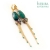 Emerald dancers / Fiszerowa / Biżuteria / Kolczyki