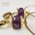Purple summergold / Fiszerowa / Biżuteria / Kolczyki