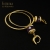 Purple summergold / Fiszerowa / Biżuteria / Kolczyki