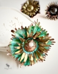 Kwiatowy Pierścionek z Kamieniem Księżycowym - Buggy Jewels w Biżuteria/Pierścionki