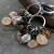 formood, Biżuteria, Kolczyki, turmalin, peach moonstone, hessonit, karneol ... kolczyki