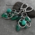 zielony onyks, chalcedon i szmaragd