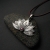 Lotus Flower IV - srebrny wisior Kwiat Lotosu z naturalnym rubinem / Fiann / Biżuteria / Wisiory