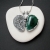 WEŹ ODDECH - SREBRNY NASZYJNIK Z MALACHITEM / Fiann / Biżuteria / Naszyjniki