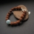 Rudraksha 19 - bransoletka z nasion rudrakszy oraz błękitnego kwarcu / Fiann / Biżuteria / Bransolety