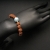 Rudraksha 19 - bransoletka z nasion rudrakszy oraz błękitnego kwarcu / Fiann / Biżuteria / Bransolety