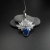 Fiann, Biżuteria, Wisiory, Lotus Flower XXIII - srebrny wisiorek z lapis lazuli
