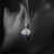 Lotus Flower XXIII - srebrny wisiorek z lapis lazuli / Fiann / Biżuteria / Wisiory