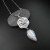 BLOOMING AT NIGHT - srebrny naszyjnik z kamieniem księżycowym / Fiann / Biżuteria / Naszyjniki