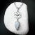 BLOOMING AT NIGHT - srebrny naszyjnik z kamieniem księżycowym / Fiann / Biżuteria / Naszyjniki