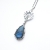 Charms of blue light - srebrny wisior z pięknym labradorytem / Fiann / Biżuteria / Wisiory