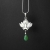 LOTUS FLOWER - ONE  OF FRESHNESS - srebrny wisiorek z chryzopazem / Fiann / Biżuteria / Wisiory