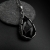 Born in a crystal / Urodzone w krysztale - srebrny wisior z czarnym agatem z druzą / Fiann / Biżuteria / Wisiory