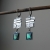 Screens - ręcznie robione kolczyki ze srebra z muszlą Paua / Fiann / Biżuteria / Kolczyki