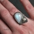 Ilha - pierścień z kamieniem księżycowym i perłą / monablue / Biżuteria / Pierścionki