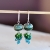 Candy glass - kolczyki w zieleni  / daboo / Biżuteria / Kolczyki
