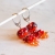 Candy glass - kolczyki czerwień z pomarańczem / daboo / Biżuteria / Kolczyki