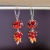 Candy glass - kolczyki czerwień z pomarańczem / daboo / Biżuteria / Kolczyki